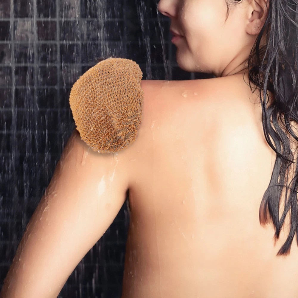 2Pcs Ramie Jute Bath Glove Exfoliating Scrubber for