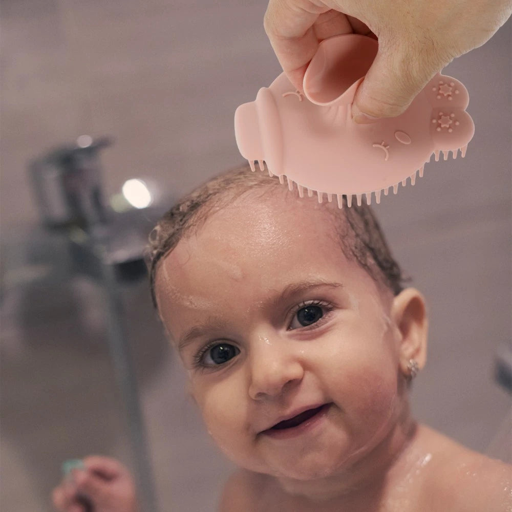 2 Pieces Baby Bath Brush Newborn Toddler Scrubber Body Brushes Shower