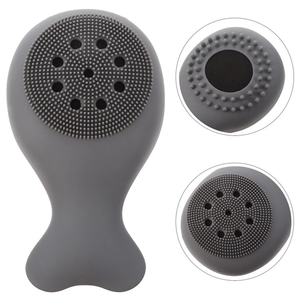 2 Count Silicone Bath Brush Body Scrubbers Child Baby Cleaning Tools