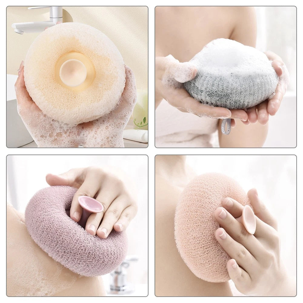 4 Pcs Bath Ball Travel Body Exfoliator Sponge Cleaning Loofah Brush Balls