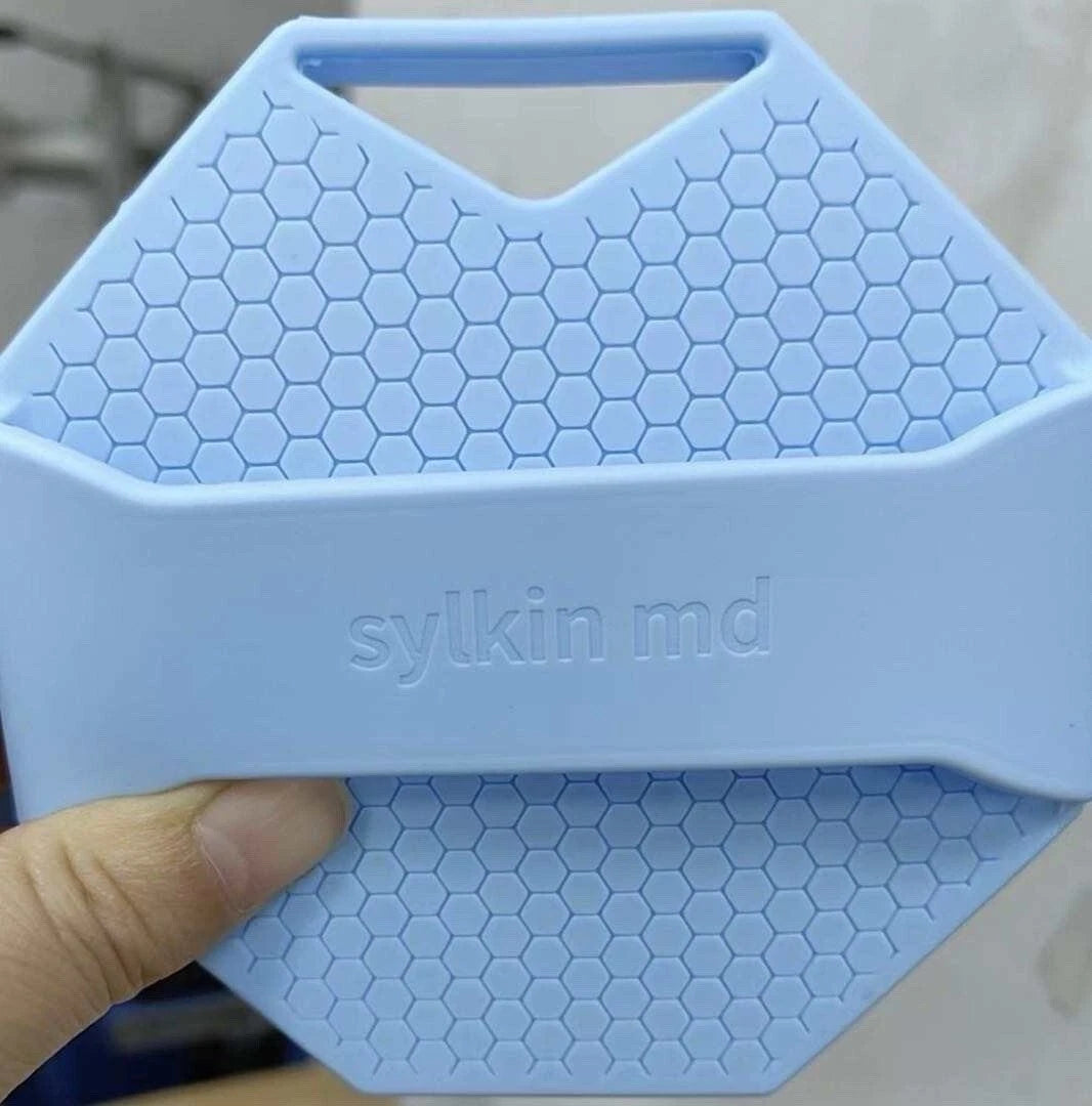 Antimicrobial Sillicone Body Scrubber,Exfoliating,Sensitive Skin, Silver Infused