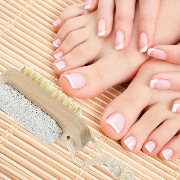 2 Pcs Double-sided Brush of Stepping Feet Scrubber Shower Bath