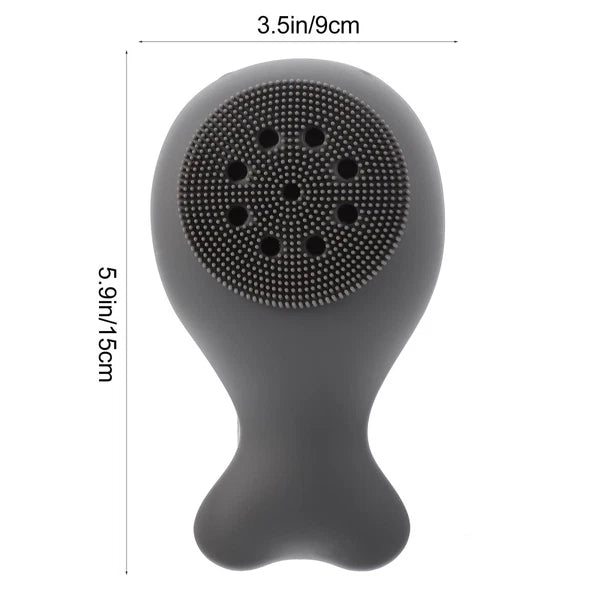 2 Count Silicone Bath Brush Body Scrubbers Child Baby Cleaning Tools