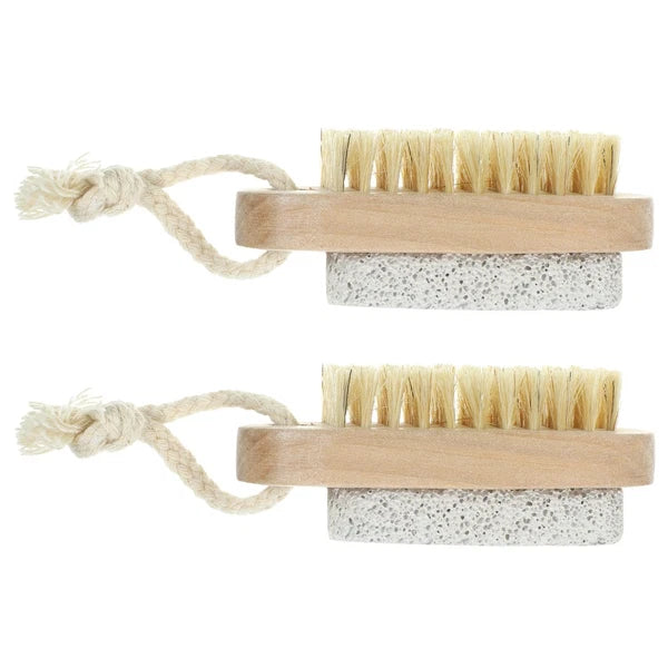 2 Pcs Double-sided Brush of Stepping Feet Scrubber Shower Bath