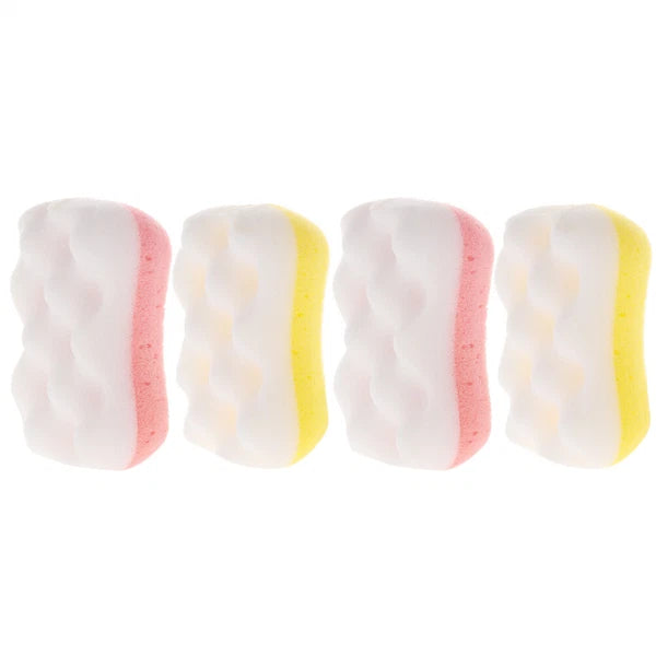 4pcs Bath Sponge Brushes Cleaning Loofah Sponge Bathing Sponge