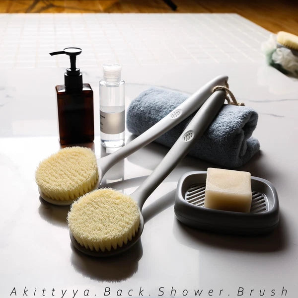 2 Pack Shower Brush for Back, 14in Body Brush Long Handle Back Scrubber, Soft...