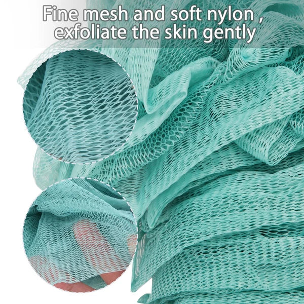 2 Pack Loofah on a Stick Back Scrubber Shower Bath Brush with Long Handle