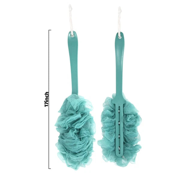 2 Pack Loofah on a Stick Back Scrubber Shower Bath Brush with Long Handle