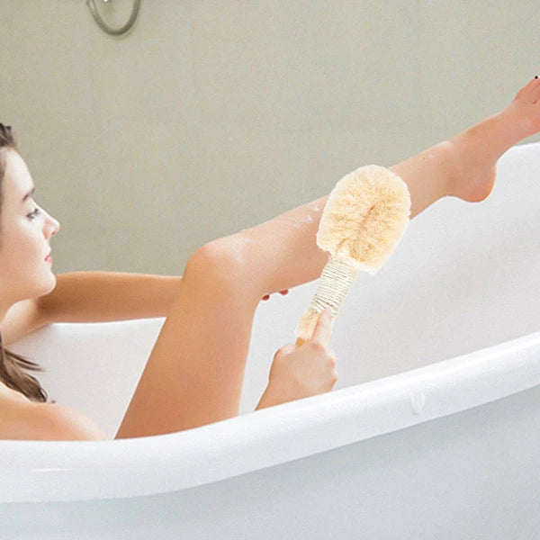 2Pcs Body Brush Scrub Scrunchie Back Scrubber for Spa Body Washing