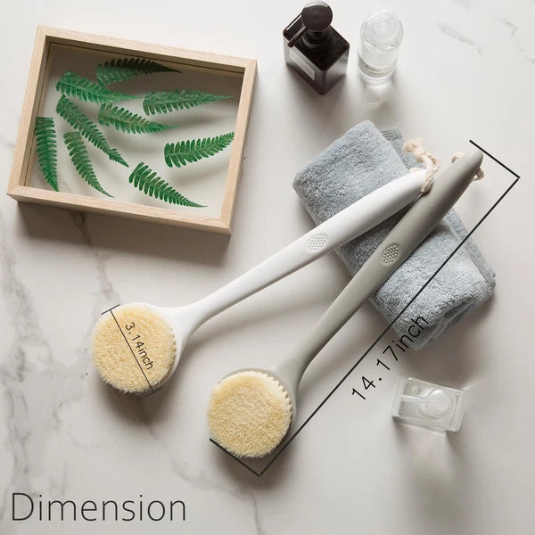 2 Pack Shower Brush for Back, 14in Body Brush Long Handle Back Scrubber, Soft...
