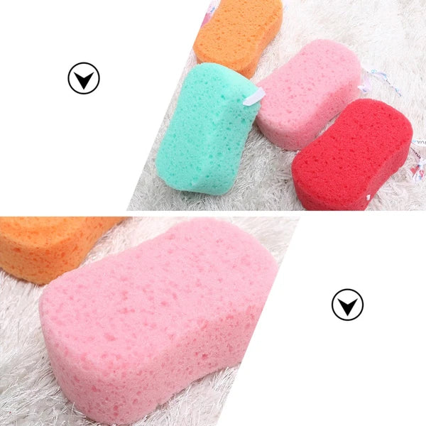 4Pcs Bath Sponges Bath Scrubbers Bathing Accessories (Random Color) bath sponge