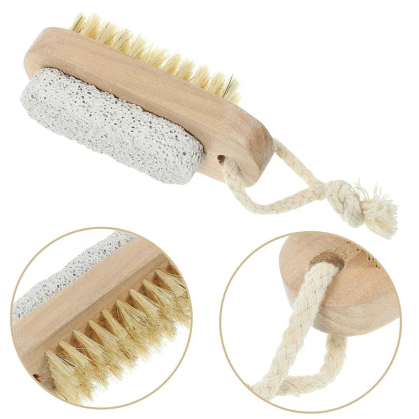 2 Pcs Double-sided Brush of Stepping Feet Scrubber Shower Bath