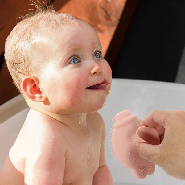 2 Pieces Baby Bath Brush Newborn Toddler Scrubber Body Brushes Shower