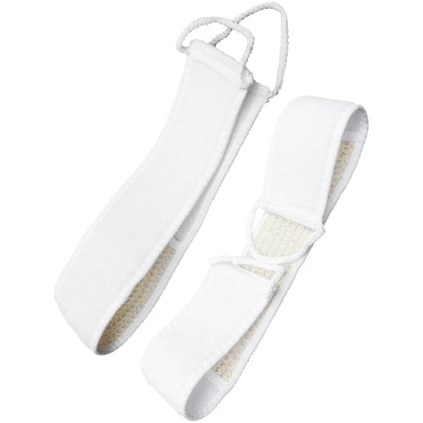 2 Pcs Shower Exfoliating Bath Scrubber Fabric Back Strap Skin Cleaning Brush