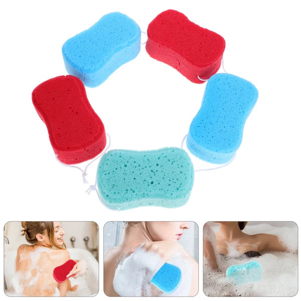 5PCS Body Shower Sponge Creative Bathing Sponge Mixed Color