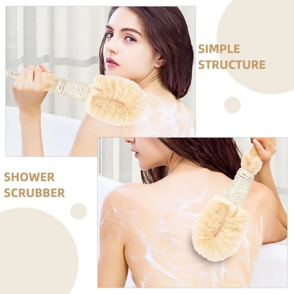2 Pcs Silk Bath Brush Exfoliating Loofah Miss for Body Exfoliator
