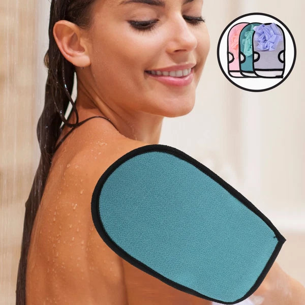 3 Pcs Bath Gloves Multi-functional Exfoliating Brush Travel Back Scrubber
