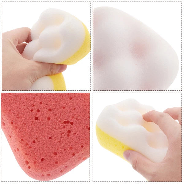 4pcs Bath Sponge Brushes Cleaning Loofah Sponge Bathing Sponge