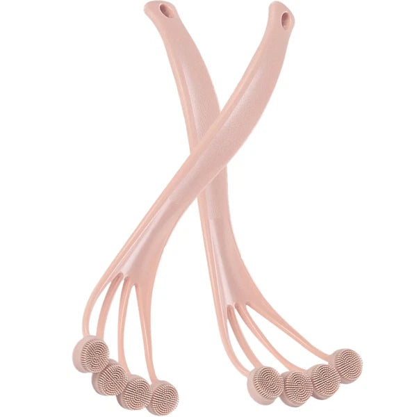 2 Pcs Bath Brush Suit Shower Scrub for Body Exfoliating Back Scrubber