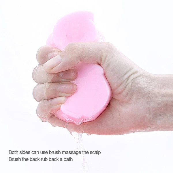 2 Pcs Infant Shower Sponge Baby Bath Rubbing Scrubber Body Bath Brush PVA