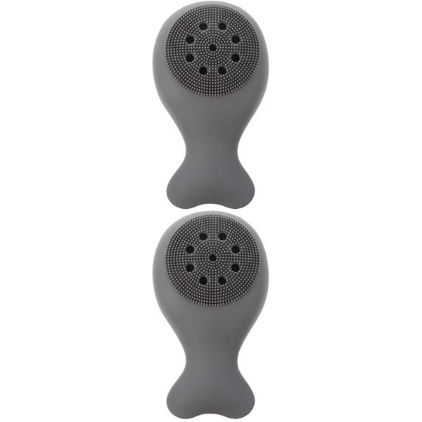 2 Count Silicone Bath Brush Body Scrubbers Child Baby Cleaning Tools