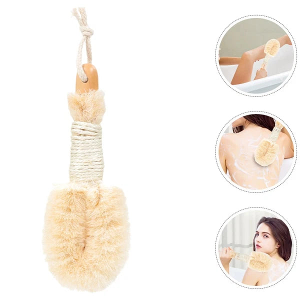 2 Pcs Silk Bath Brush Exfoliating Loofah Miss for Body Exfoliator