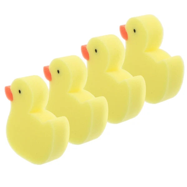 4 Pcs Little Bath Brush Child Bathroom Sponges Bathtub
