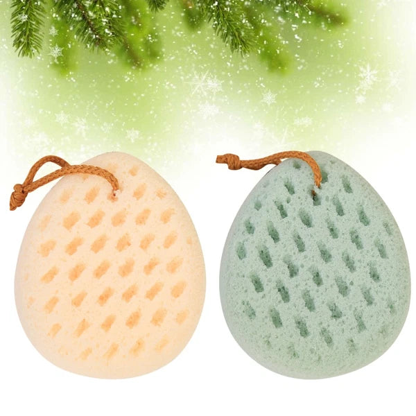 2 Pcs Shower Wipe Exfoliation Body Loofah Scrubber for Brush Bath Sponge