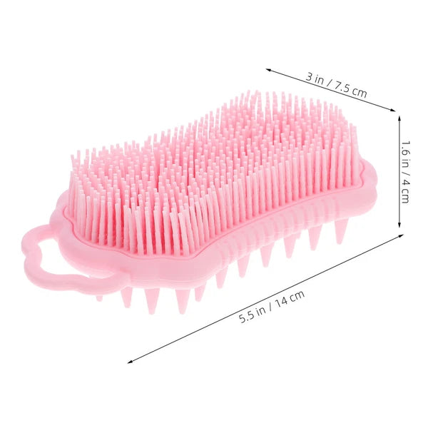 1PC Silicone Body Scrubber Exfoliating Bath Shower Scrubber Brush Scalp