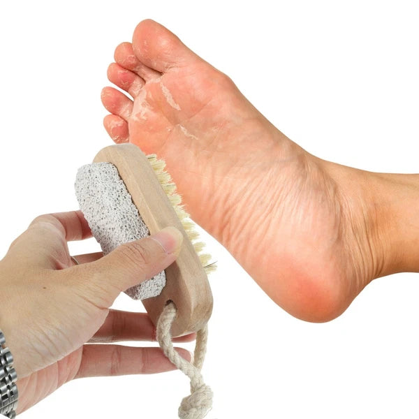 2 Pcs Double-sided Brush of Stepping Feet Scrubber Shower Bath