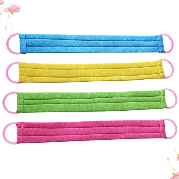 4 PCS Bath Towel Back Exfoliator for Shower Exfoliating Body Scrubber Brush