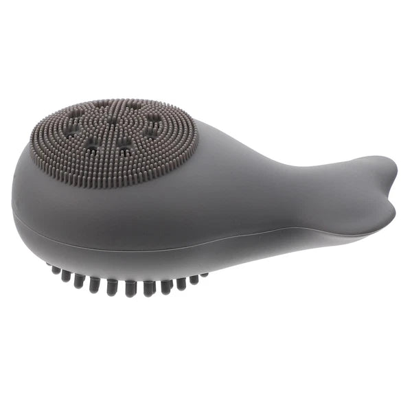 2 Count Silicone Bath Brush Body Scrubbers Child Baby Cleaning Tools