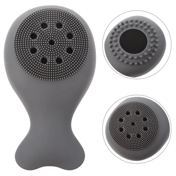 2 Count Silicone Bath Brush Body Scrubbers Child Baby Cleaning Tools