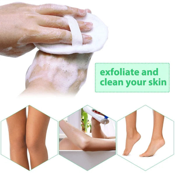 1-5X Body Scrubber Brush Exfoliating Natural Loofah Pad Luffa Shower Sponge Bath