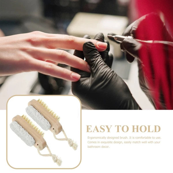 2 Pcs Double-sided Brush of Stepping Feet Scrubber Shower Bath