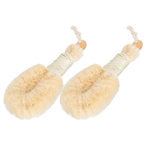 2 Pcs Silk Bath Brush Exfoliating Loofah Miss for Body Exfoliator