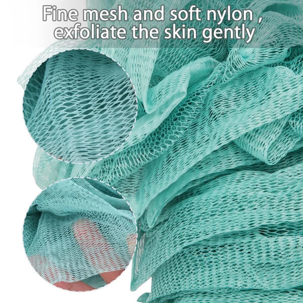 2Pack Back Scrubber for Shower Loofah Sponge Brush Exfoliating Body Long Handle