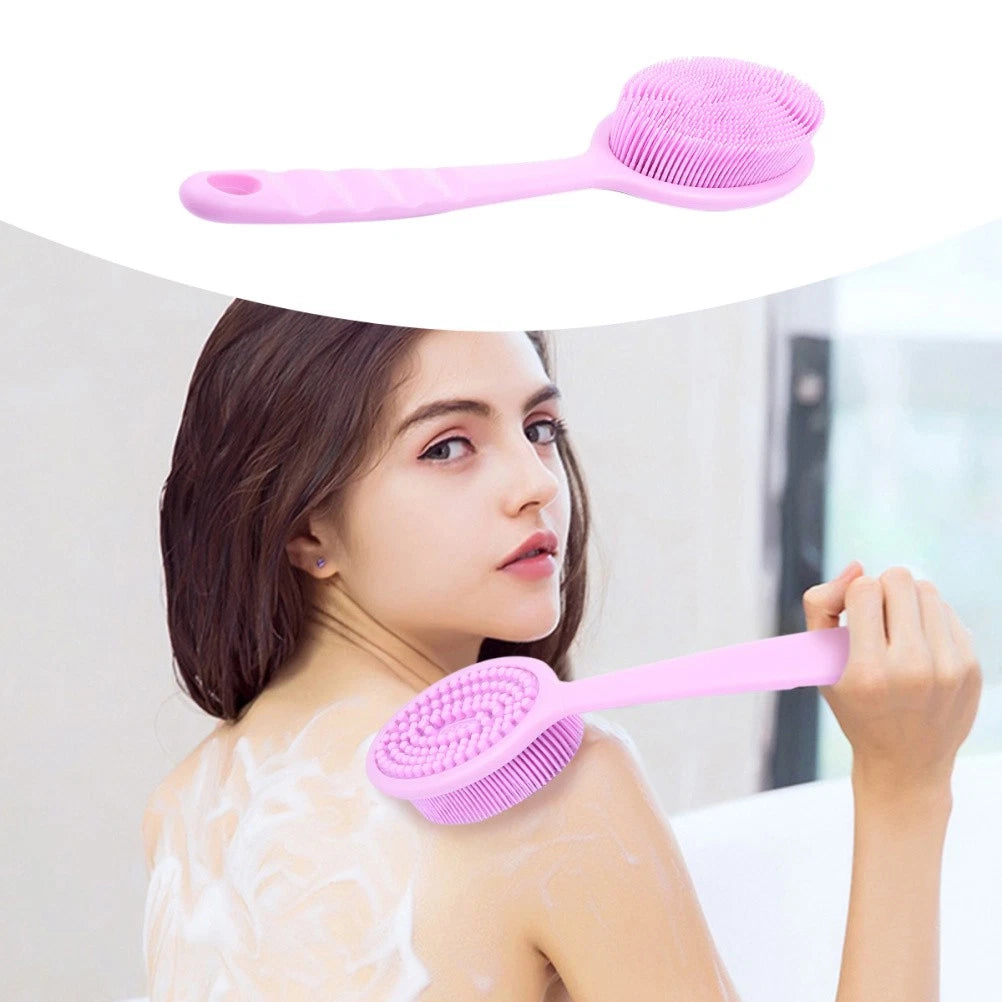 Long Handle Bath Brush Hair Bathing Brush Back Cleaning Scrubbers Shower Brushes