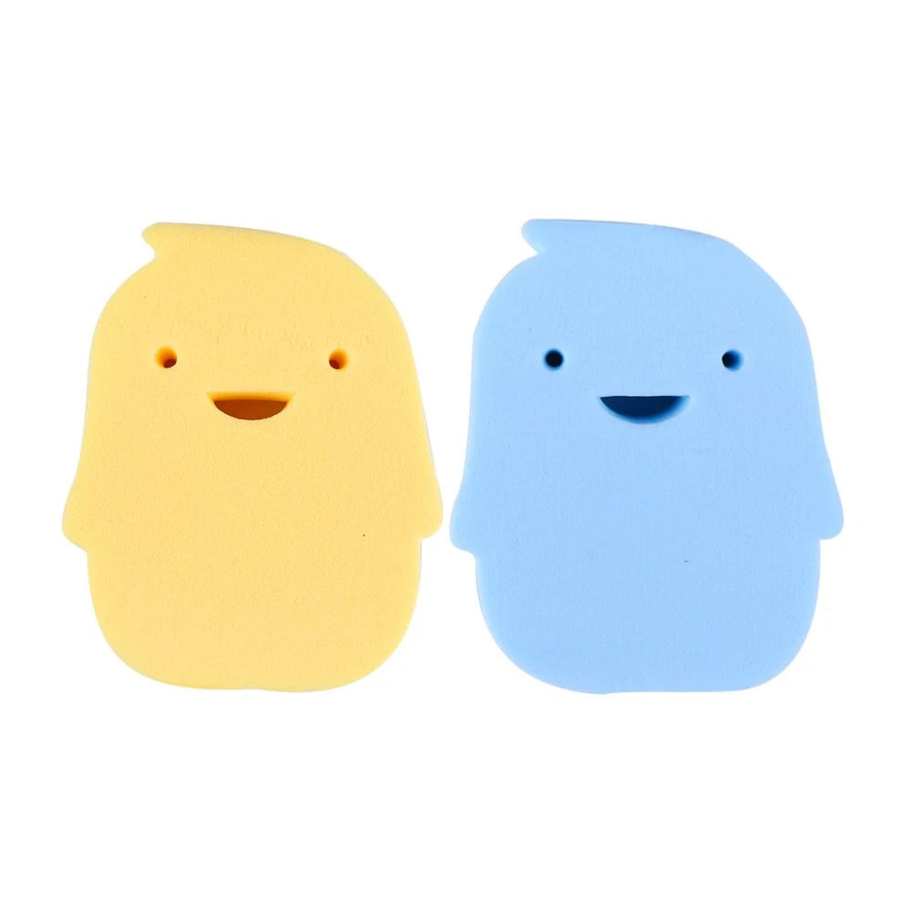 2 Pcs Infant Shower Sponge Baby Bath Rubbing Scrubber Body Bath Brush PVA