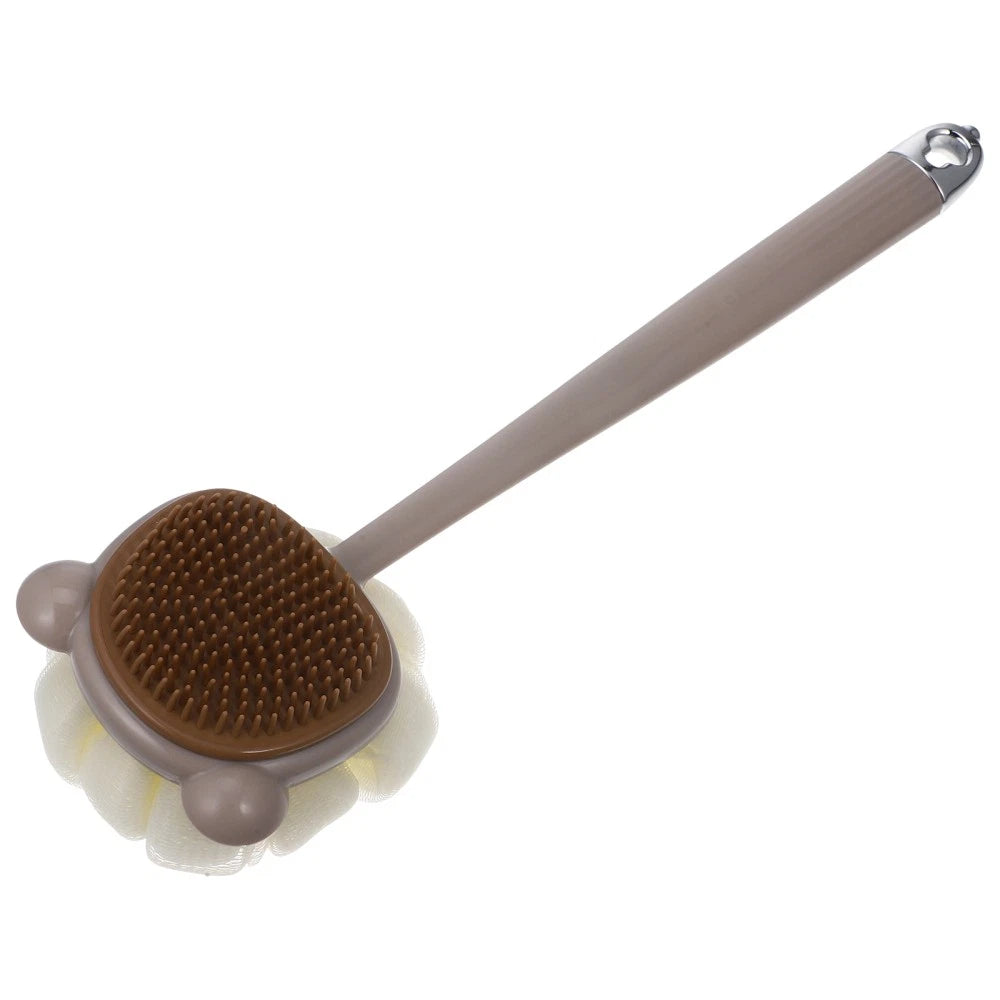 Long Handled Bath Brush for Shower Dual Sided Body Scrubber for Easy Use