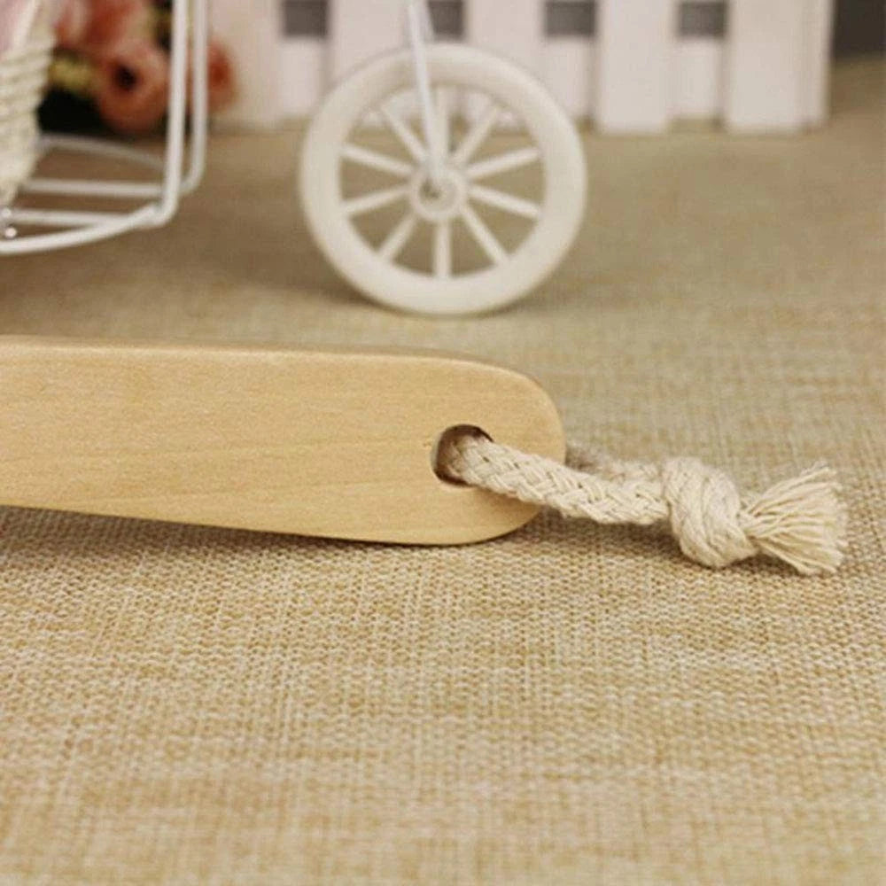 Dry Bath Body Brush Back Scrubber 9.84 Short Handle Natural Bristles Bath & Sho