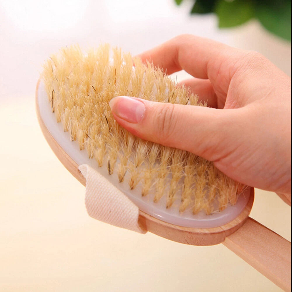 Long Handle Soft Hair Detachable Bath Brush Adult Back Clean Back Rub 41x6.5cm