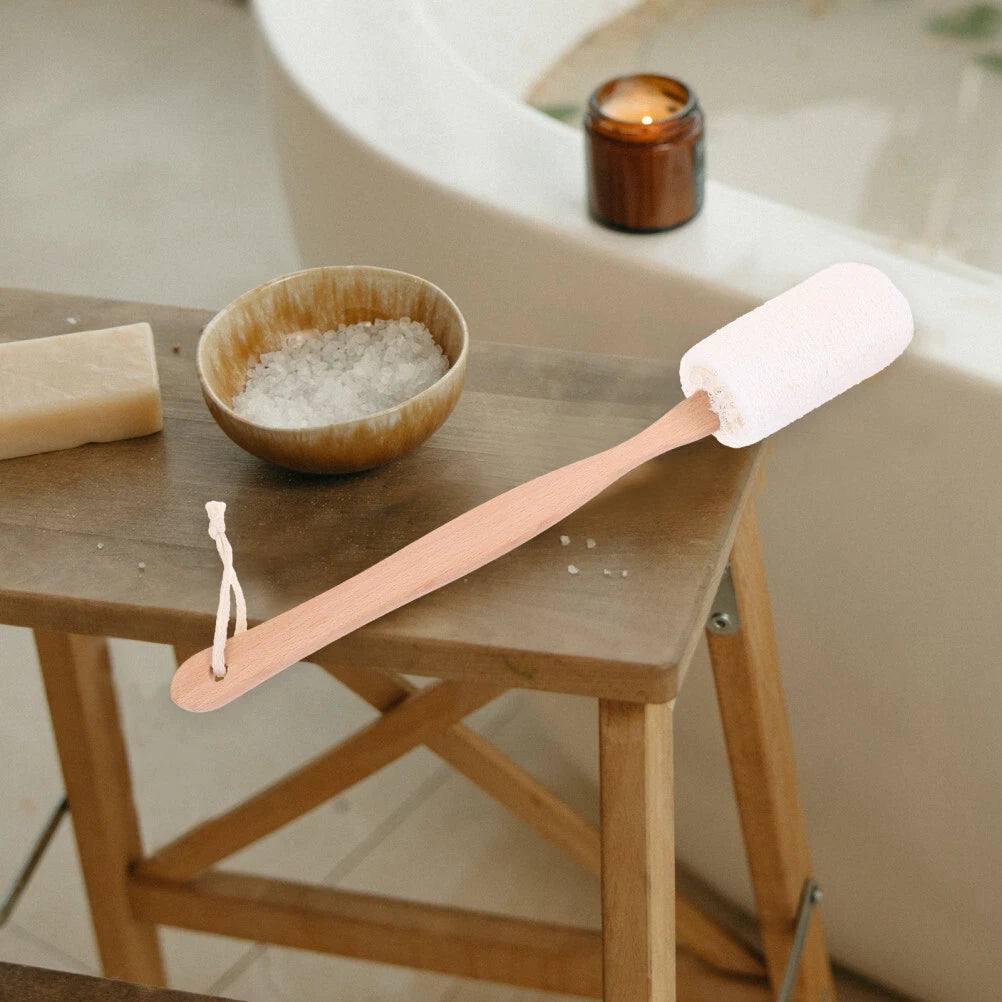 Dry Wet Skin Exfoliator Brush Back Loofa Long Handle Bath Massage