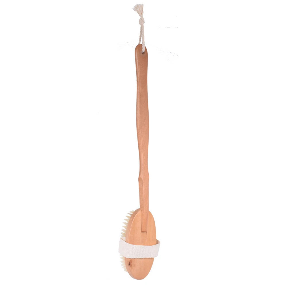 Long Handle Soft Hair Detachable Bath Brush Adult Back Clean Back Rub 41x6.5cm