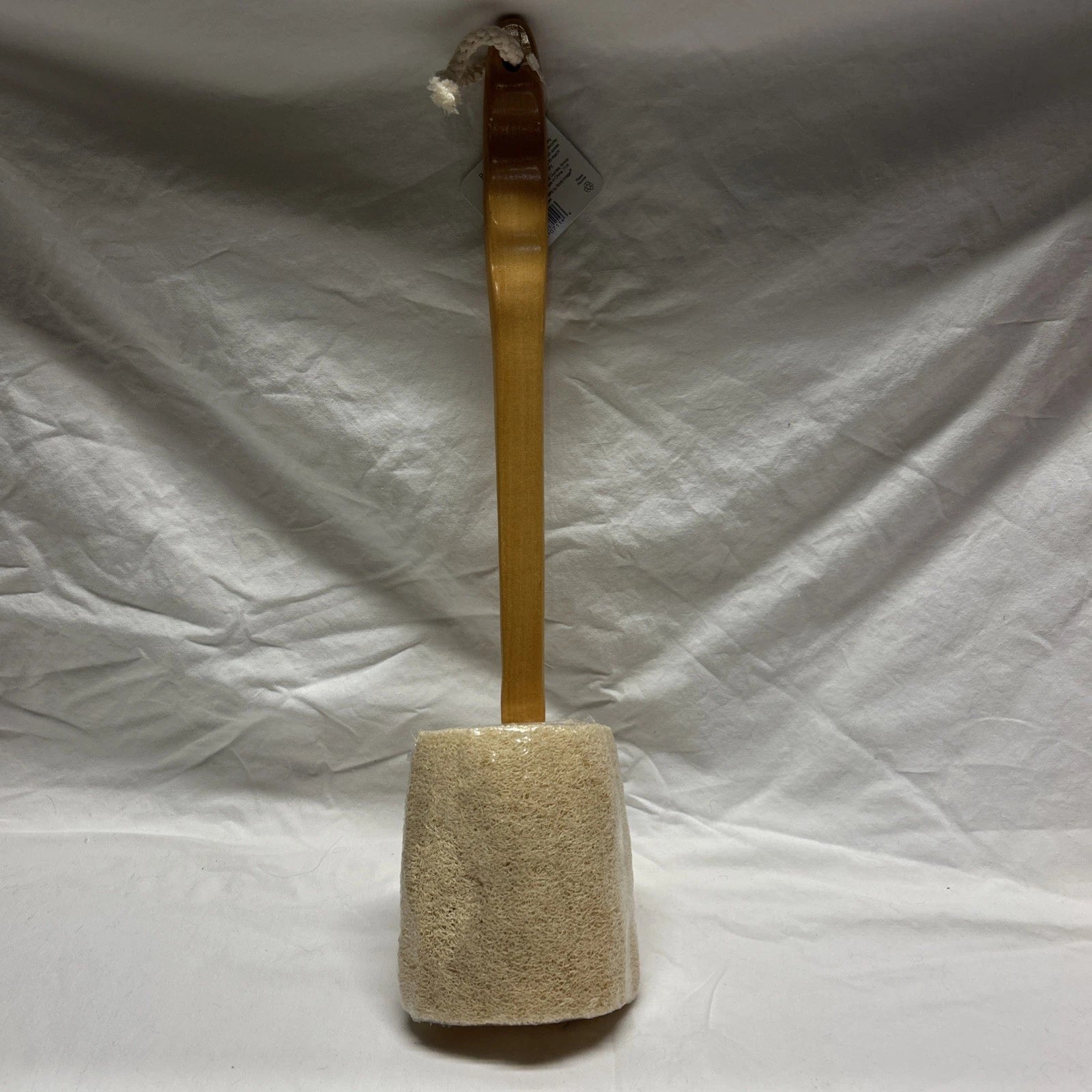 Natural Exfoliating Loofah  Bath Brush on a Stick - with Long Wooden