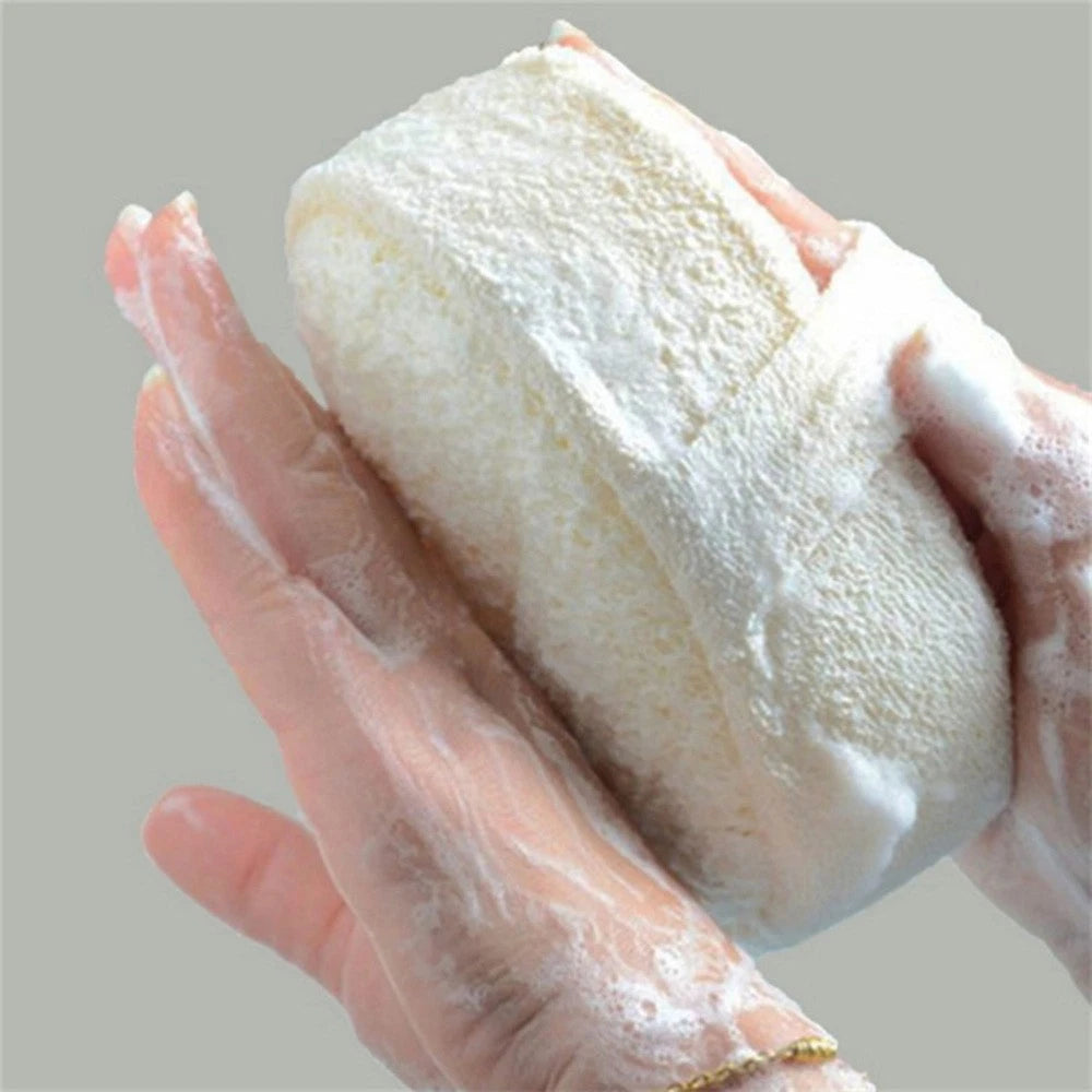 3pcs Natural Loofah Bath Brush Exfoliator Body Scrubber for Shower Use