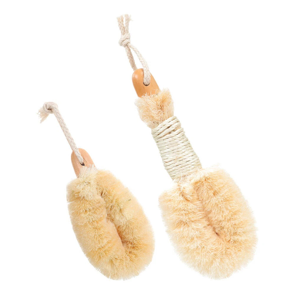 2Pcs Body Brush Scrub Scrunchie Back Scrubber for Spa Body Washing