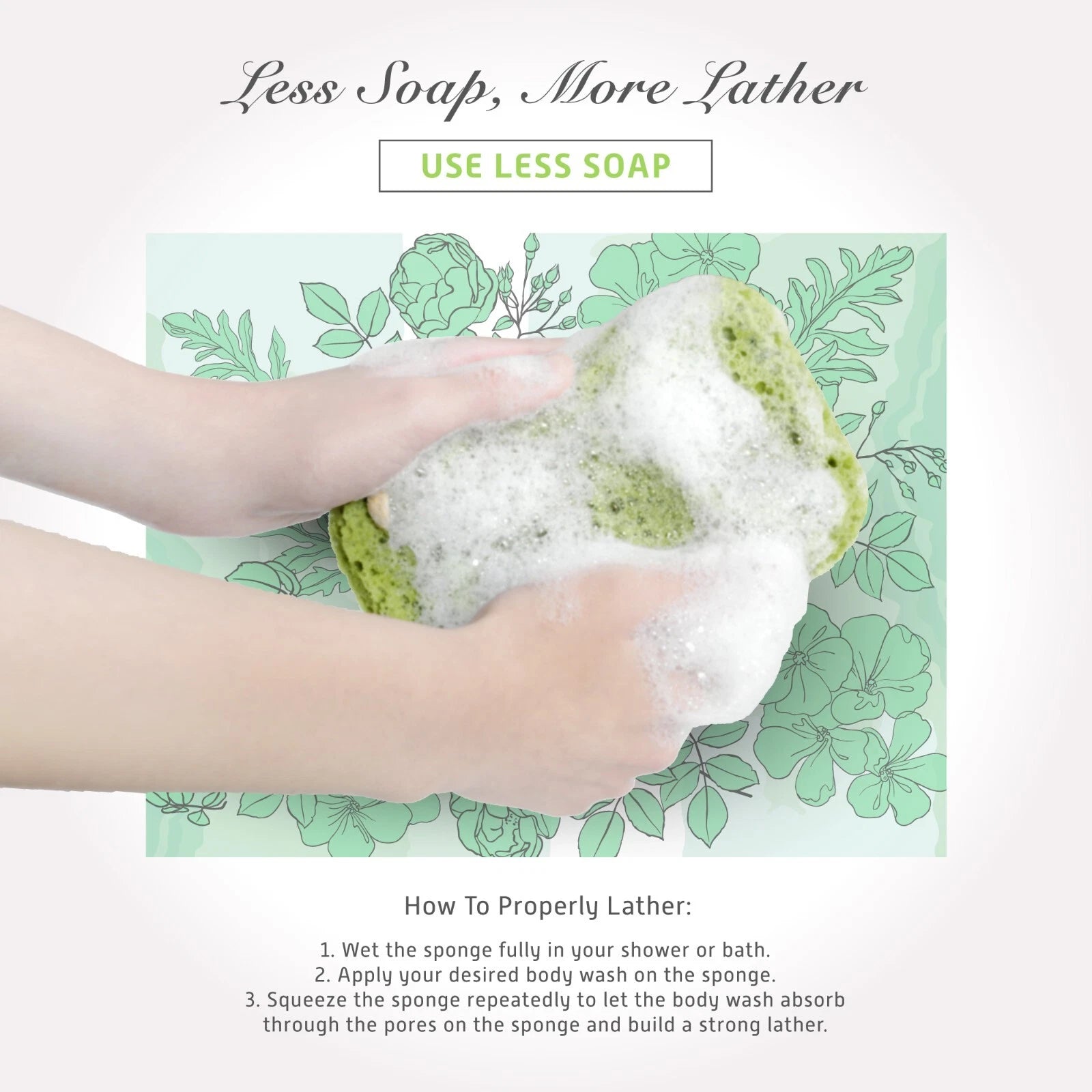 Spongentle Deep Cleansing Dual Texture Body Loofah Sponge