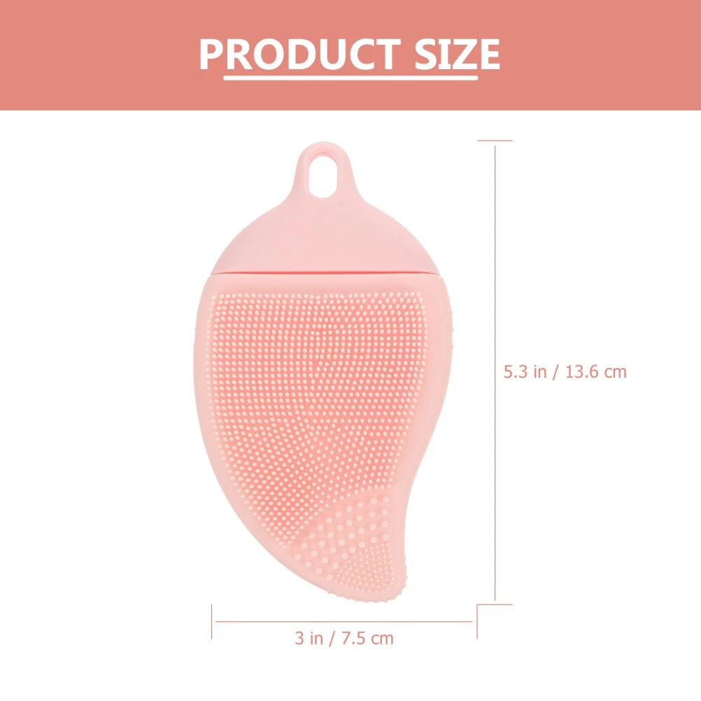Facial Cleansing Massage Brush Man Child Bath Bristles Suitable Silicone Loofah