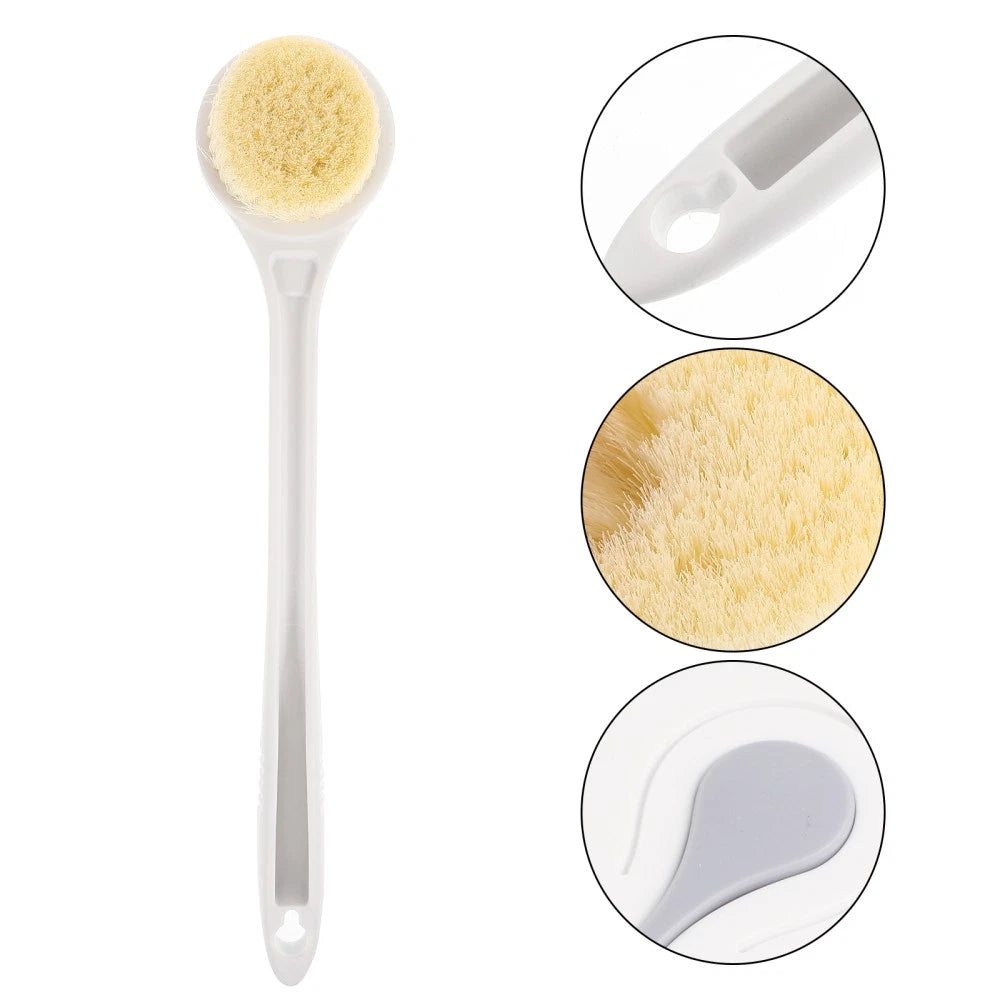 Back Scrubber Cozy Bristles Handle Bath Brush Shower Brush Bathing Supply